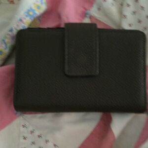 Brown Genuine Leather Leather Snap Wallet